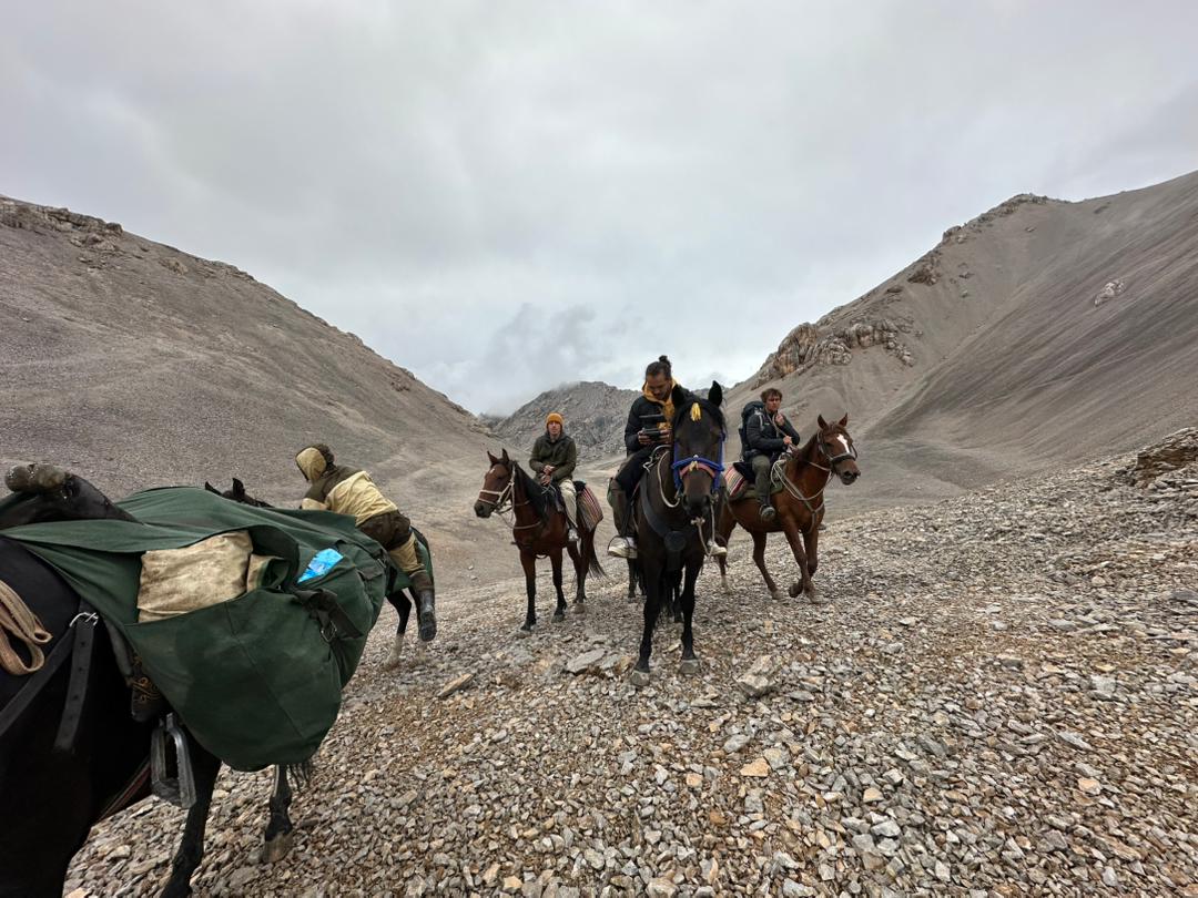 Crossing a mountain pass
